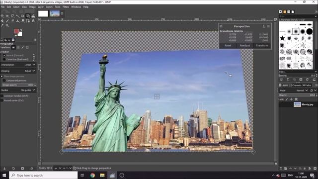 # 4 | Perspective Tool | Gimp Tutorial смотреть онлайн