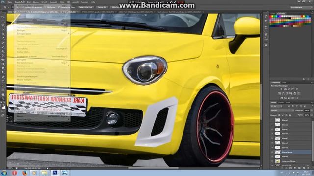 Virtual Tuning Photoshop- Fiat 500 Abarth + Make Move(remix) смотреть онлайн
