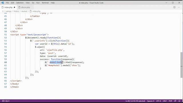 Load content Dynamically in Bootstrap Modal with Jquery AJAX PHP and Mysql смотреть онлайн