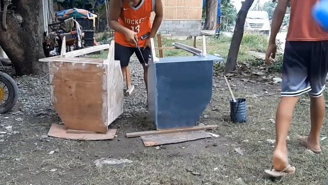 Building Wooden Speedboat / Bangka Na Speedboat Ang Design- Part 4 Painting Process