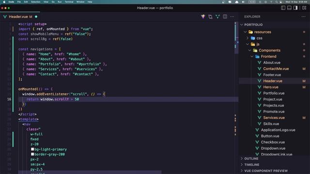 27 Add Vueuse Motion to Navigation | Portfolio Project with Laravel and Vuejs смотреть онлайн
