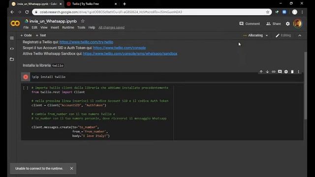 Python In Quarantena - Episodio 005 - Inviamo un messaggino Whatsapp смотреть онлайн