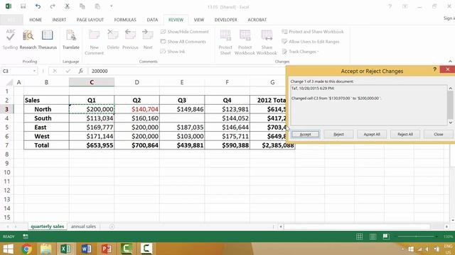 Excel 2013 Tutorial for Beginners #93: Tracking changes within a Workbook смотреть онлайн