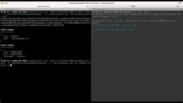 EMQX JWT Authentication and Authorization смотреть онлайн