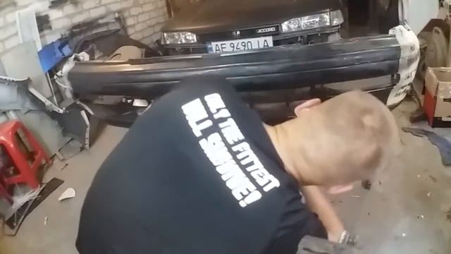 Покраска авто баллончиком!Красим бампер. смотреть онлайн