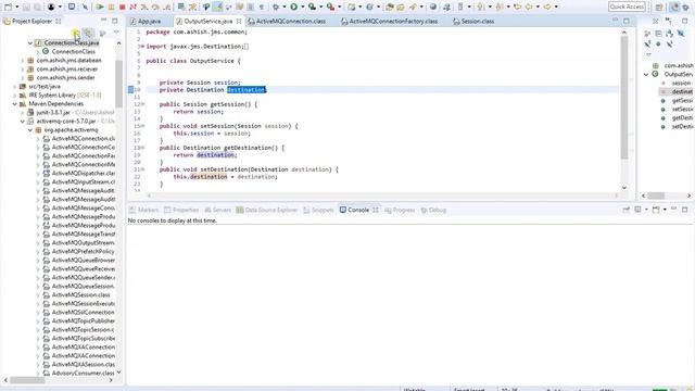 Send and Receive Messages(Data objects) using Active MQ server in java and Maven смотреть онлайн