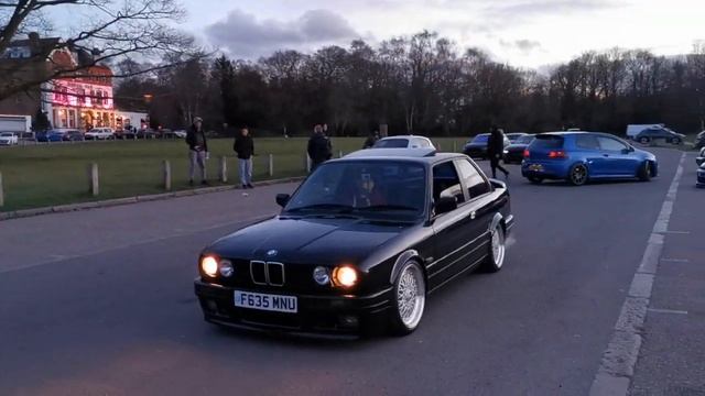 BMW E30 325i M20b25 Exhaust Sound And Little Burnout
