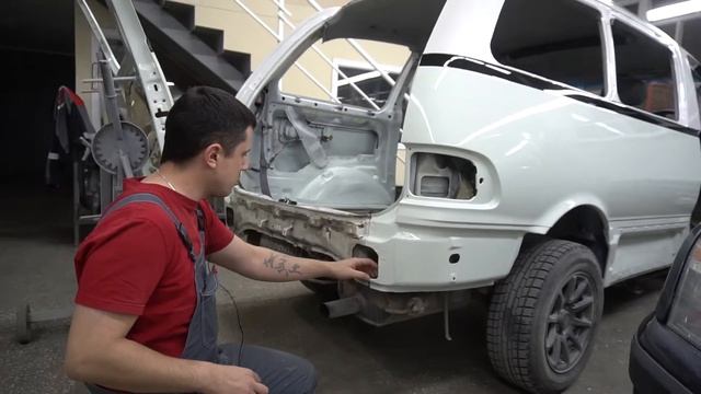 Обзор ремонта Toyota Estima ч.2. Кузовной ремонт и покраска авто. смотреть онлайн