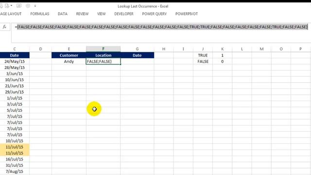 Excel Lesson 33 - Lookup Last Occurrence Of A Value смотреть онлайн