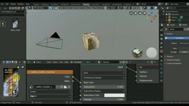 BLENDER 2.8 как сделать развертку с текстурой смотреть онлайн