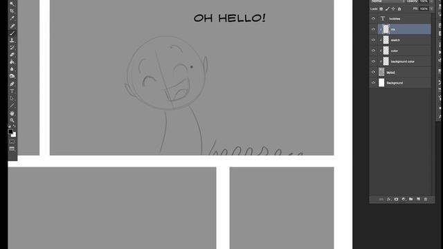 The Fastest Process for Making Comics in Photoshop смотреть онлайн