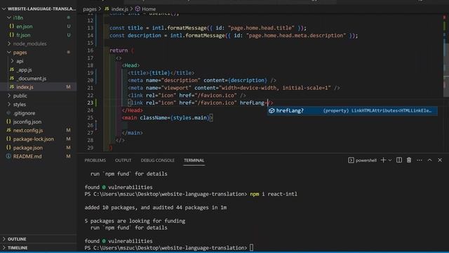 i18n Language Translation between English and French (Next.js 13) смотреть онлайн