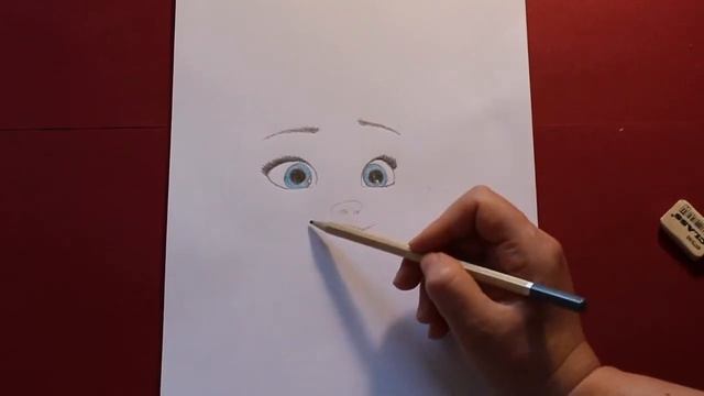 Как нарисовать маленькую Эльзу девочку Холодное сердце How To Draw Little Elsa Frozen2 Pencil Sketc