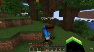 компот скинул пропавшего друга Вову с горы в майнкрафт