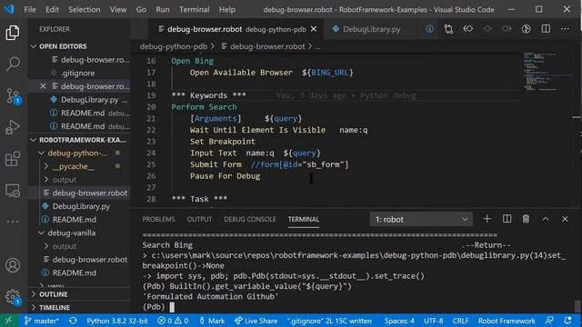 Debugging Robot Framework Pt. 2 смотреть онлайн