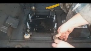 Установка двигателя Лифан на снегоход Буран