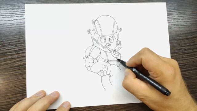 Как нарисовать Злую Королеву Пэм | Бравл Старс | Рисуем скин Пэм из Бравл Старс