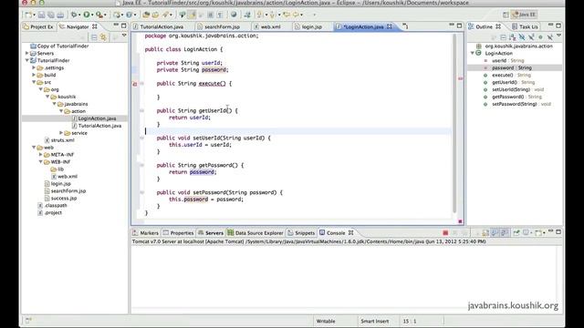 Struts 2 Tutorial 10 - Login Action and Best Practices смотреть онлайн
