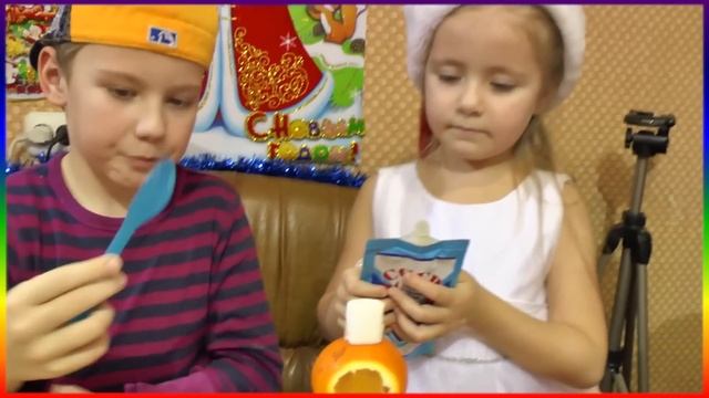 Orange snowman MARSHMALLOW POPS - FAMILY COOKING SHOW ?Маршмеллоу МЕГА АПЕЛЬСИНОВЫЙ СНЕГОВИК смотреть онлайн