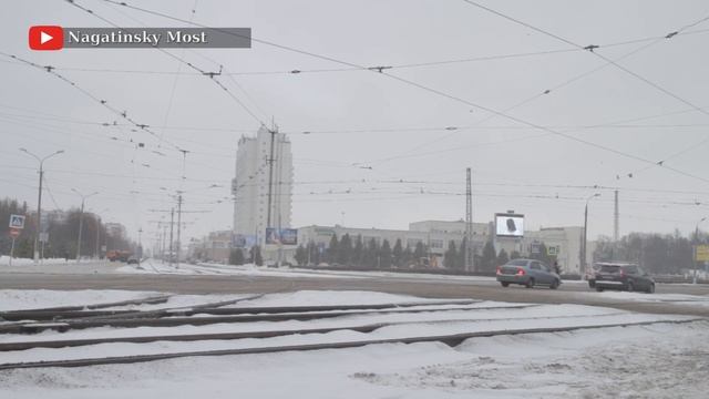 Коломна. Трамваи. // 8 января 2021 // Nagatinsky Most смотреть онлайн