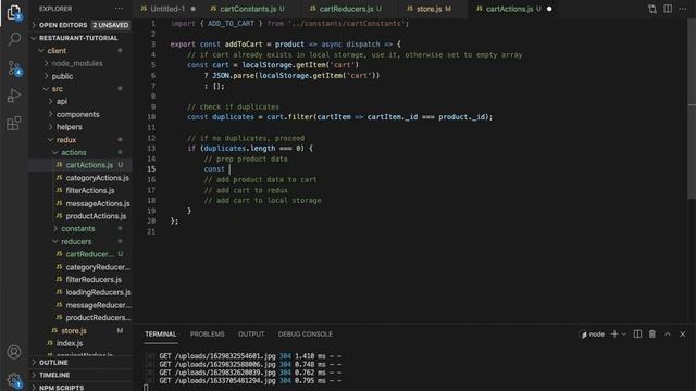 [79] Add Product to Cart with LocalStorage and Redux - Ecommerce Tutorial using MERN Stack смотреть онлайн