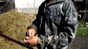 Ручной пресс для сена своими руками.