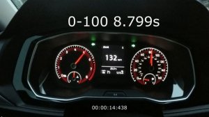 разгон 0-100, 0-150 км/ч фольксваген джетта мк7 1.4 турбо 2019 сток