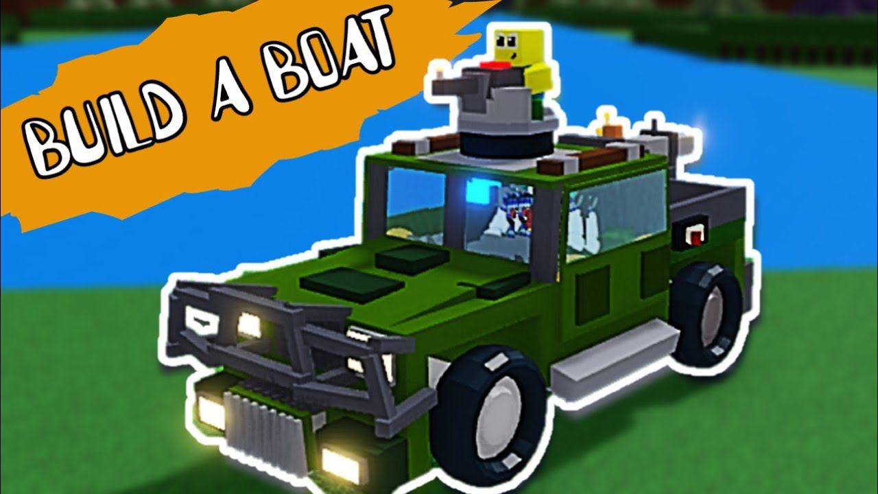 ВОЕННЫЙ ПИКАП в Build A Boat роблокс. Как построить военный пикап  в Build A Boat?