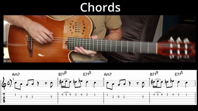 Agua de Beber | Chords & Melody | Guitar Tab смотреть онлайн