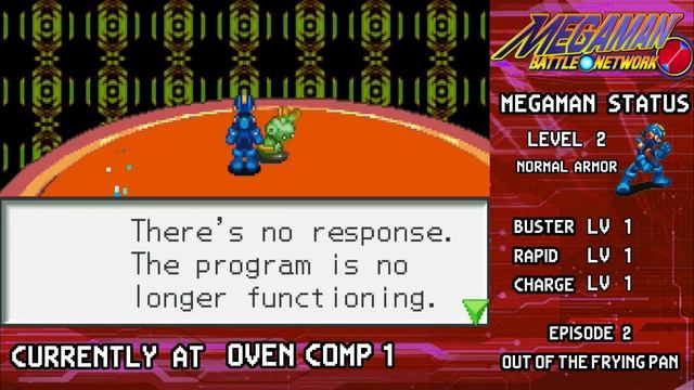 MegaMan Battle Network 100% Guide/Walkthrough | Episode 2: Out Of The Frying Pan | BurncrowPTX