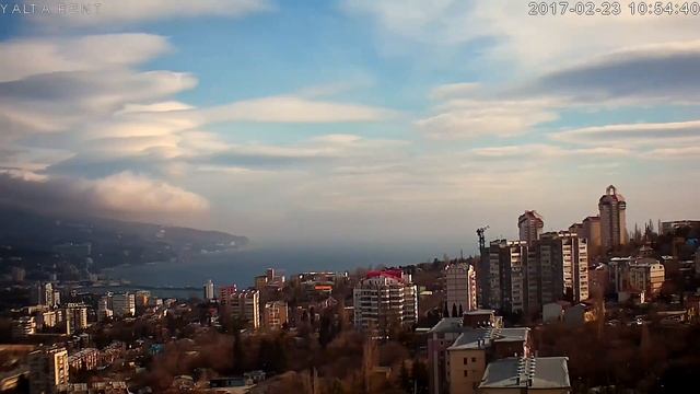 Онлайн Камера - Ялта, Крым. День 2017-02-23 за 5 минут смотреть онлайн