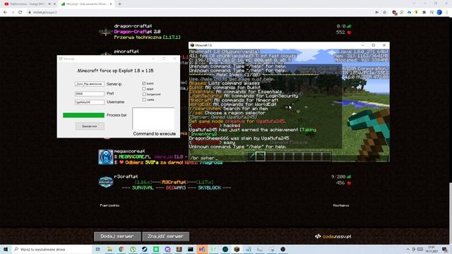 Minecraft Force OP 1.8 - 1.17.1 free смотреть онлайн