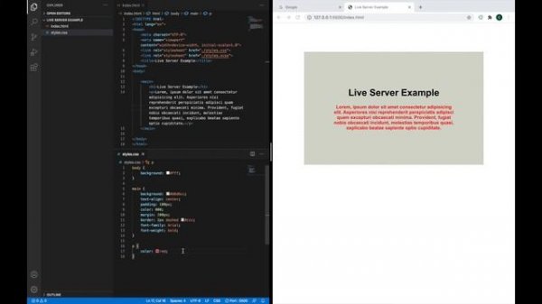 VS Code - установка плагина Live Server. Плагин Live Server