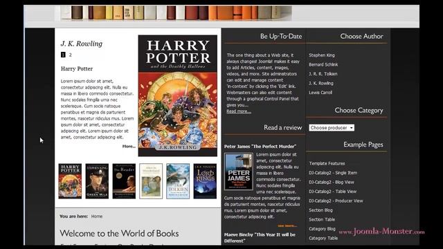 Joomla 1.5 template: JM Books смотреть онлайн