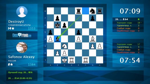 Chess Game Analysis: Safonov Alexey - DestroyU : 1-0 (By ChessFriends.com) смотреть онлайн