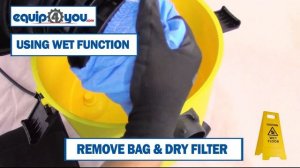 Karcher WD 1 How To: Change Bags & Filters - AND using Wet Function