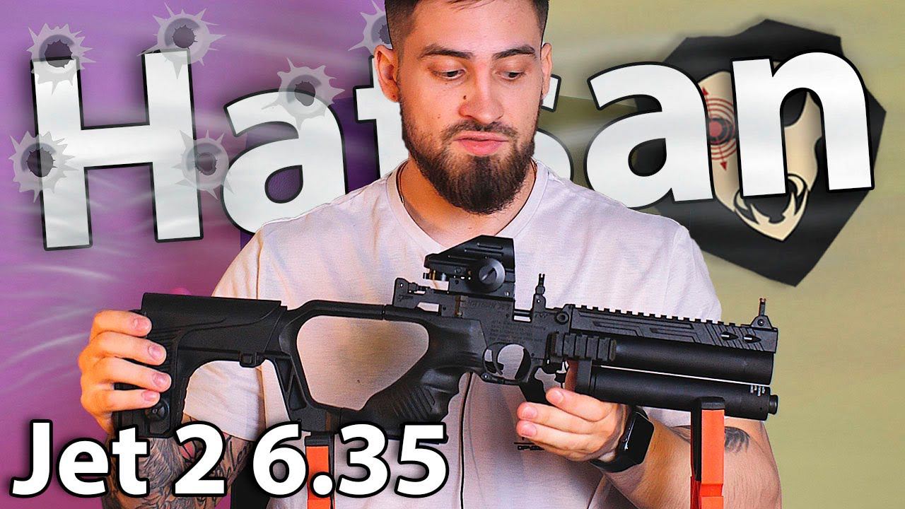 PCP пистолет Hatsan Jet 2 6.35 мм (3 Дж, пластик) видео обзор