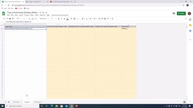 Automated birthday wishes to friends or employees using Google Sheets смотреть онлайн