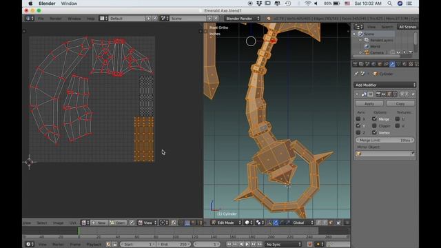 Modeling and Texture Painting in Blender Part 3 смотреть онлайн