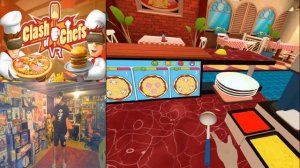 Clash of Chefs VR Oculus Quest 2 Gameplay + Impressions - Overcooked but Competitive?