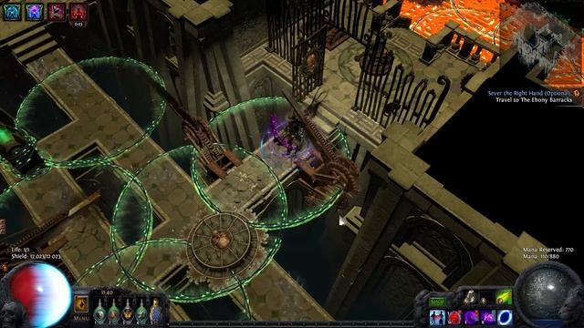 Path of Exile 2.3 - AFK in Lab Traps w/ CA & CI Soul Strike Wicked Ward (HC) смотреть онлайн