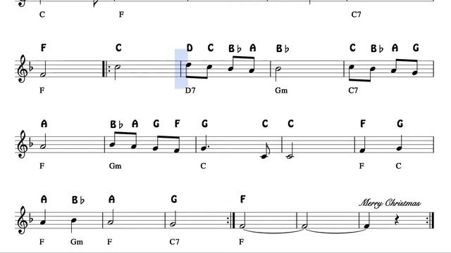 Angels we have heard on high Notes Sheet Music for Violin Flute Recorder Oboe Ángeles Cantando Est смотреть онлайн