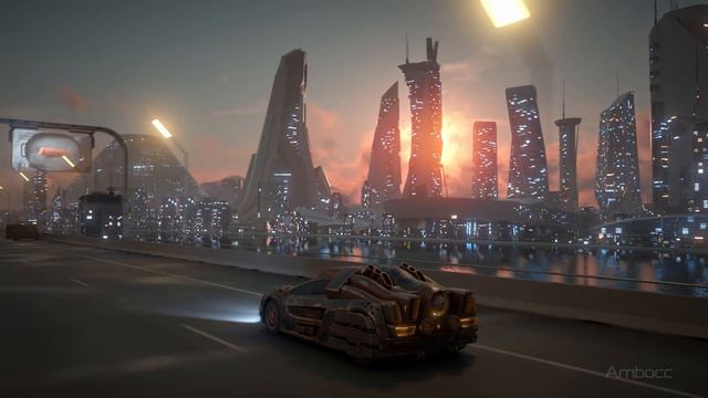 Cyberpunk Zero One - Future Drive - Kitbash3D смотреть онлайн