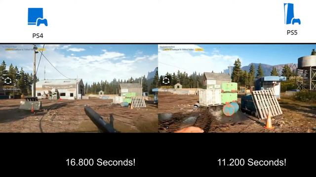 Far Cry 5 PS4 Vs PS5 Load Time Comparison