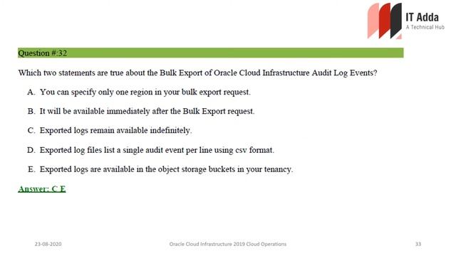 Oracle Cloud Infrastructure 2019 Cloud Operations Associate | Dumps | Exam Question answer смотреть онлайн