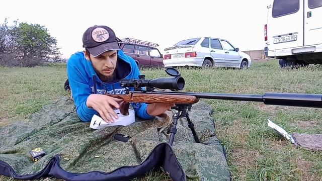 CZ-455 Thumbhole 22лр на 200 метров смотреть онлайн