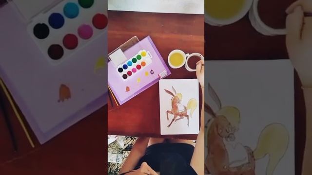 Рисуем Конька Горбунка под песенки;) смотреть онлайн