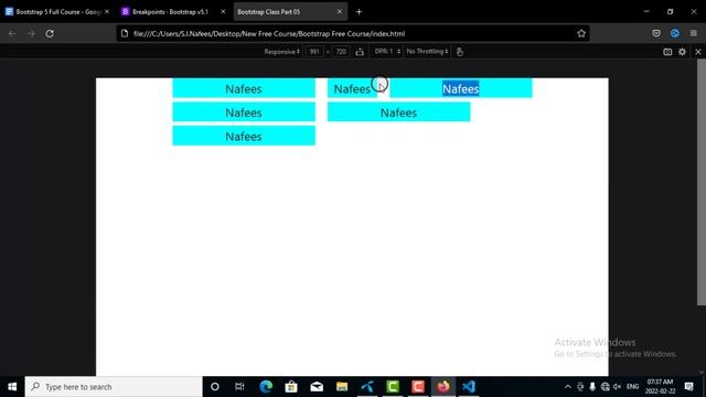 Bootstrap 5 Bangla Tutorial: Breakpoints_Containers_Columns And Row_Grid System смотреть онлайн