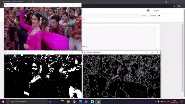 Ankho Mein Teri Ajab Si | OpenCV Contours and Threshed version смотреть онлайн