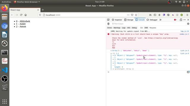 React JS tutorial for beginners | 09 - Lists and Keys смотреть онлайн